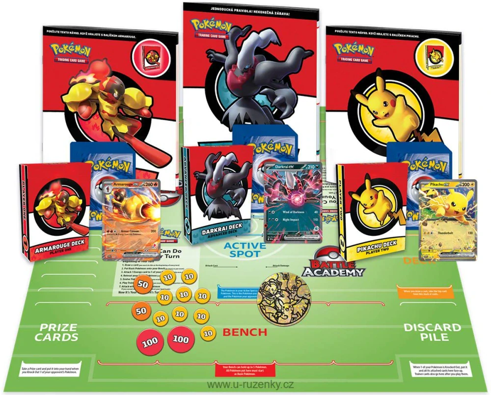Hra Pokémon TCG: Battle Academy 2024 herní set 180+ karet
