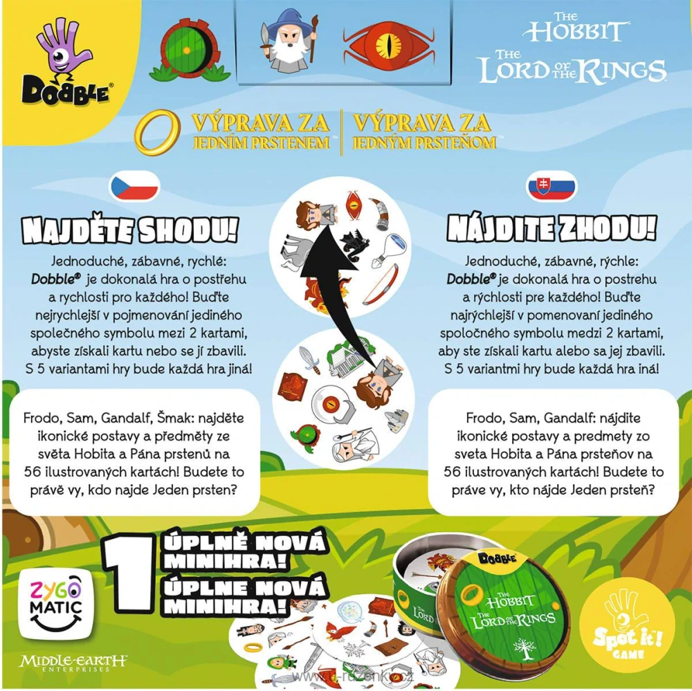Hra Dobble Hobbit Pán prstenů CZ