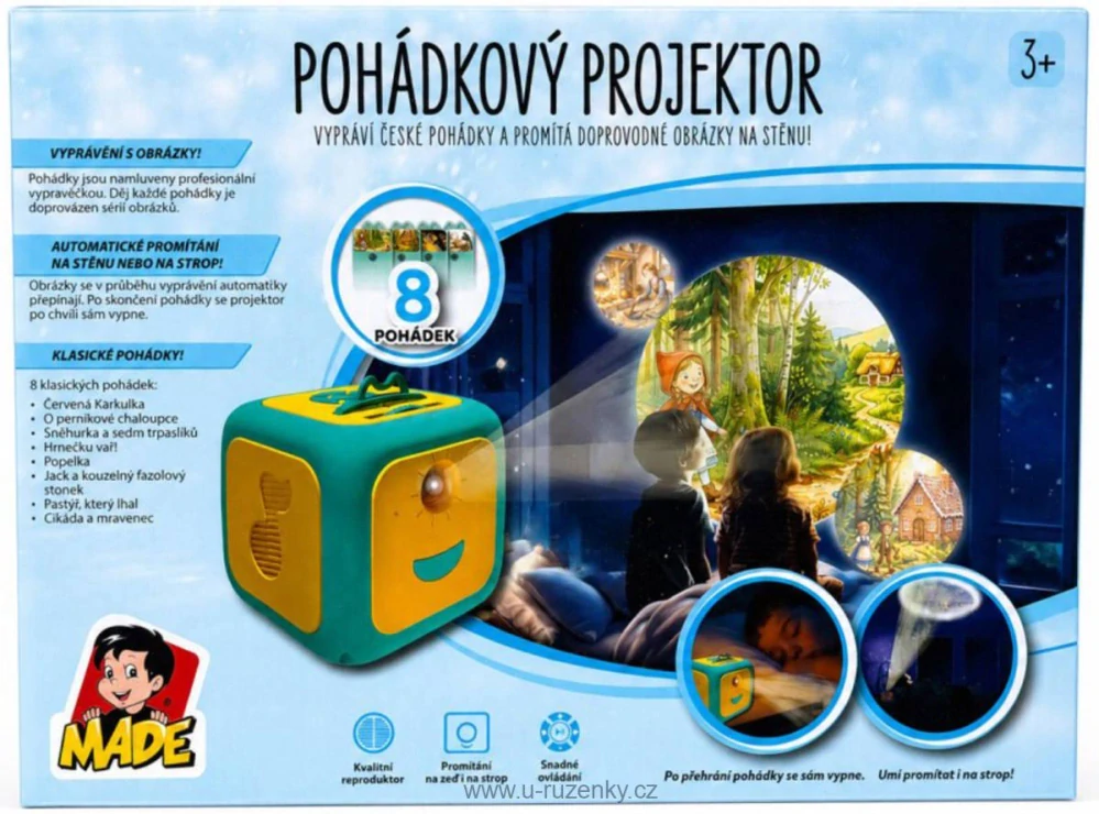 Pohádkový projektor promítačka 8 pohádek CZ