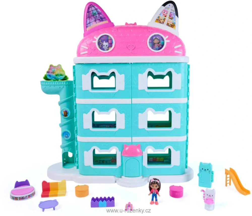 Velký Dům Gabbys Dollhouse set s figurkou Gábi a doplňky