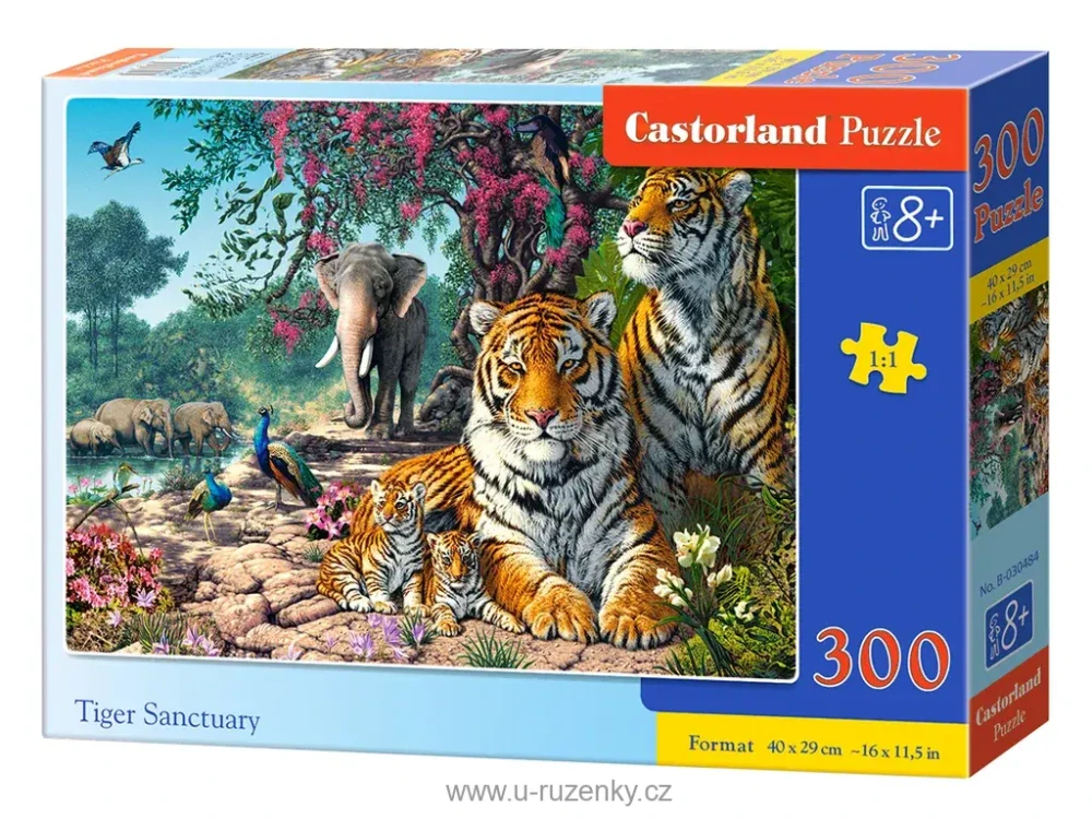 Puzzle 300 dílků - Tygří rezervace