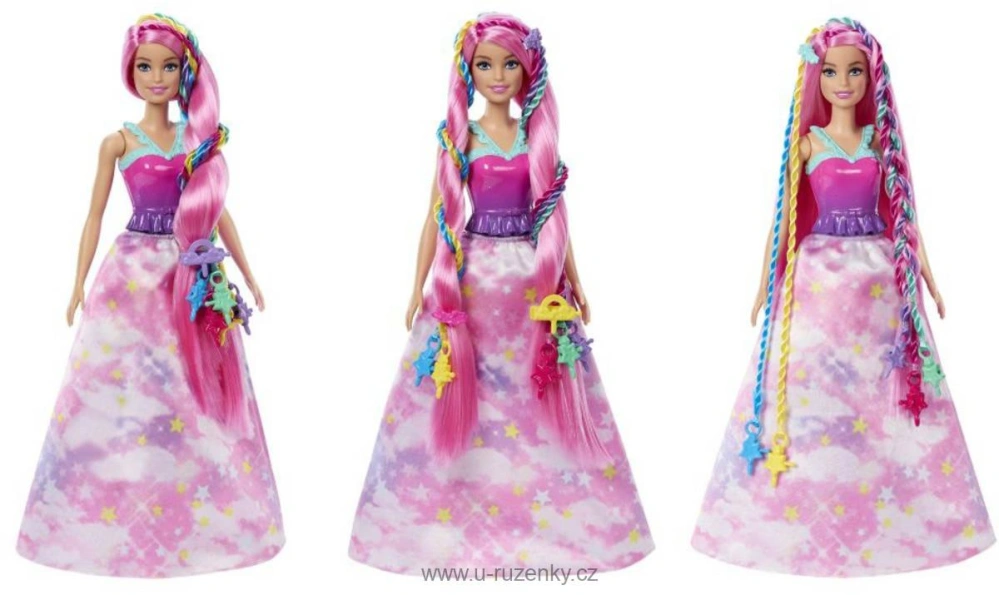 Barbie Dreamtopia panenka princezna zaplétání vlasů