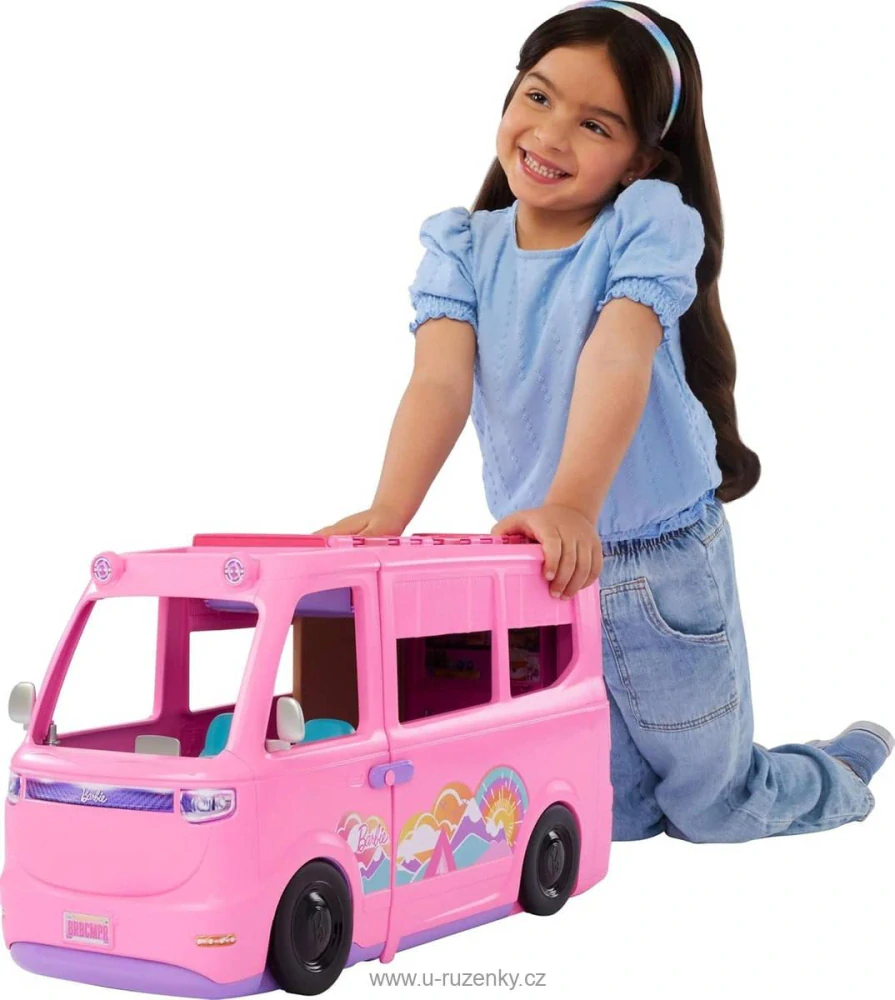 Barbie auto karavan snů velký herní set