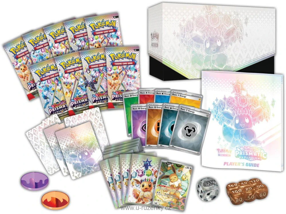 Hra Pokémon TCG SV8.5 Prismatic Evolutions Elite Trainer Box 9x booster