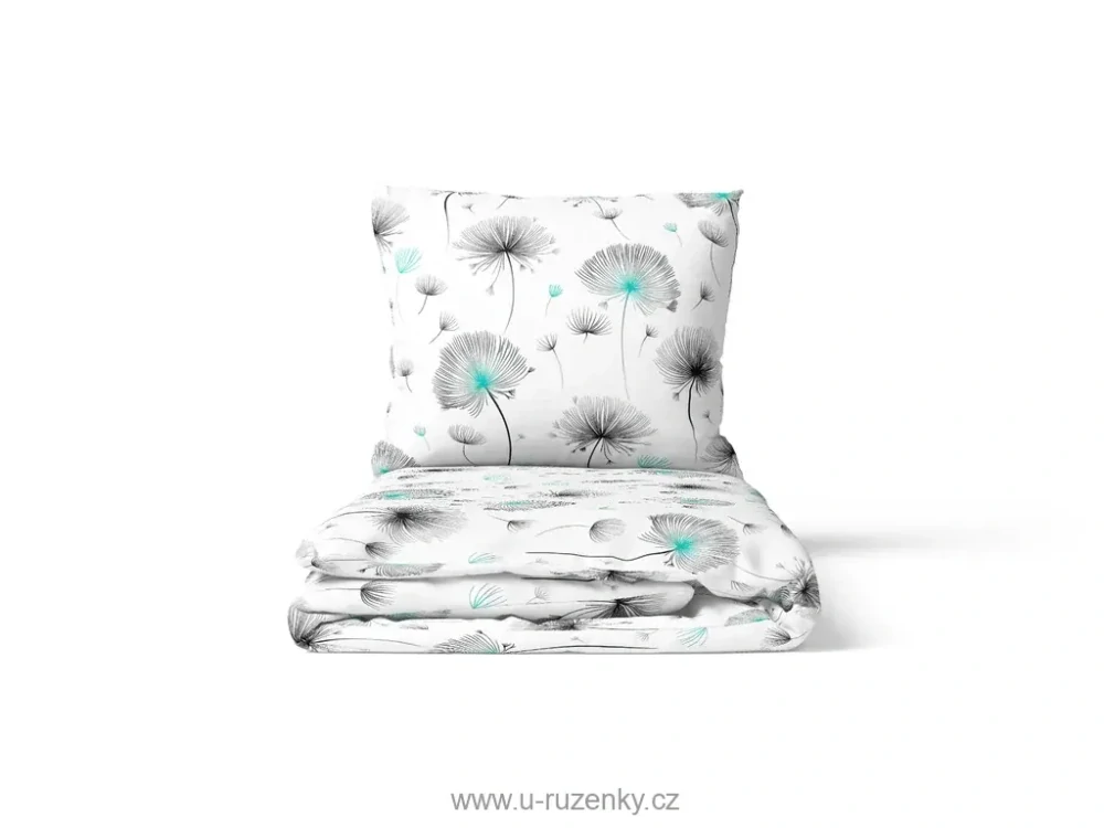 Ložní povlečení flanelové  Chmýří 140 x 220 + 90 x 70