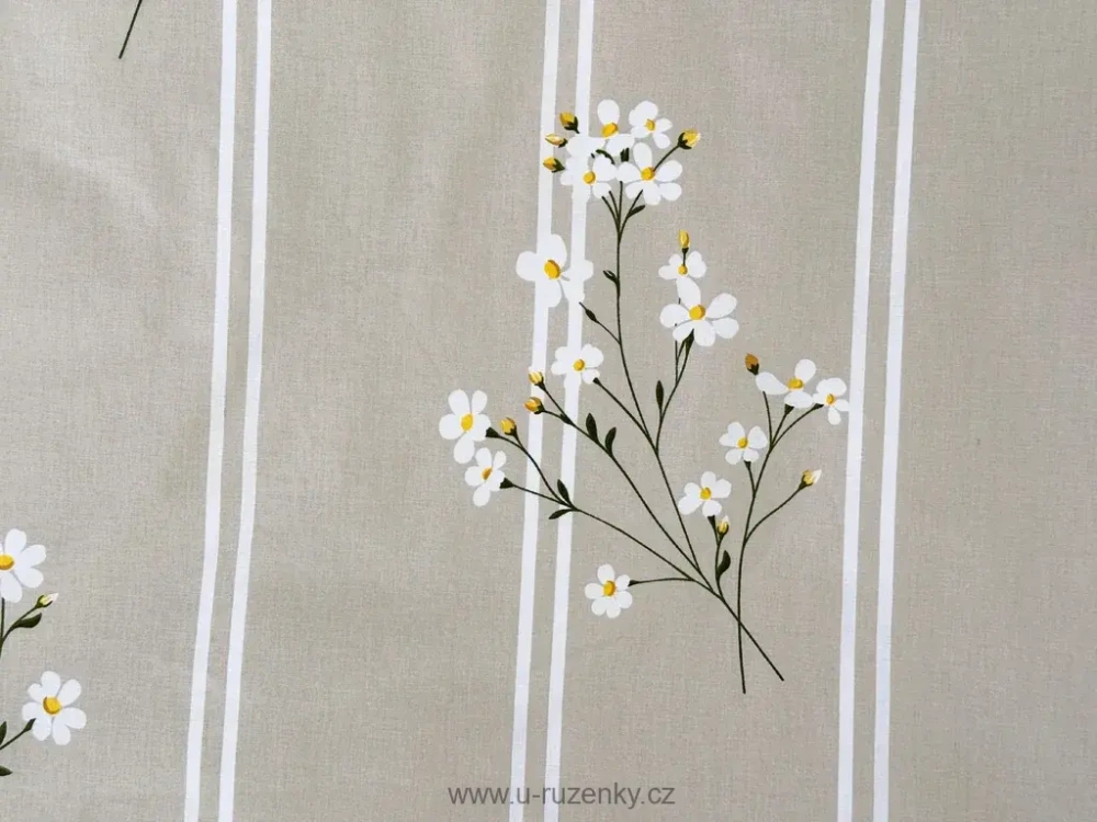 Ložní povlečení flanelové Bianca 140 x 220 + 90 x 70