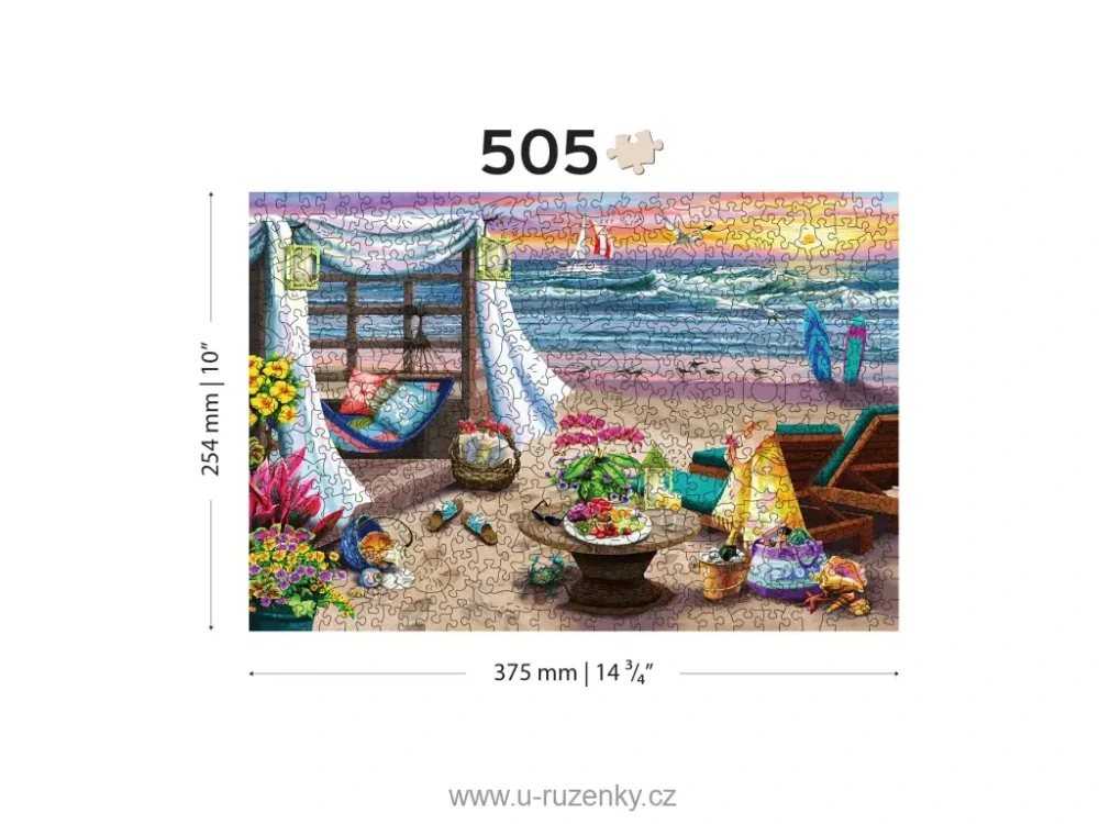 Dřevěné Puzzle Letní čas, L 505 dílků