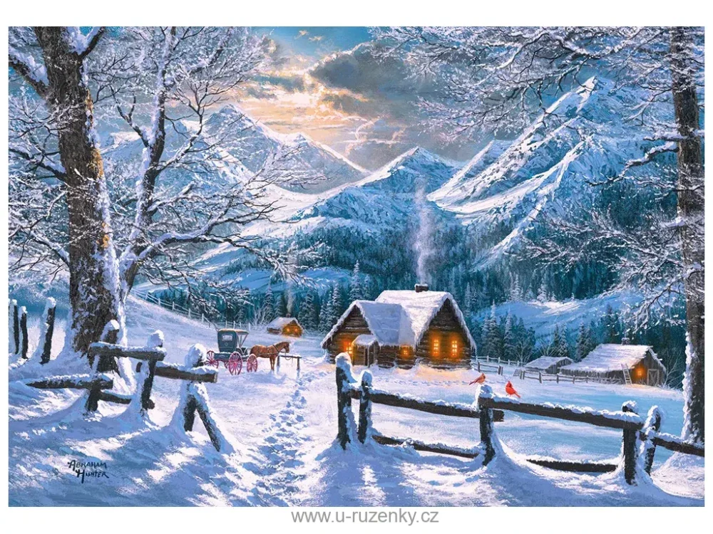 Puzzle Castorland 1500 dílků - Zasněžené ráno