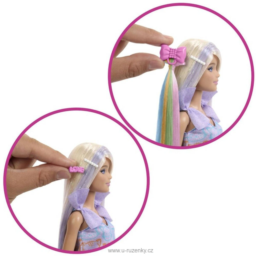 Panenka Barbie parádnice kadeřnický set s doplňky