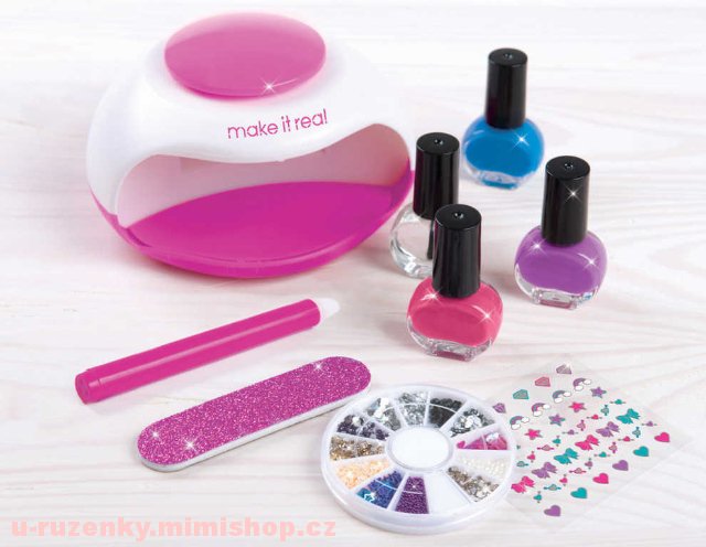 Nehtové studio set sušička na nehty s laky