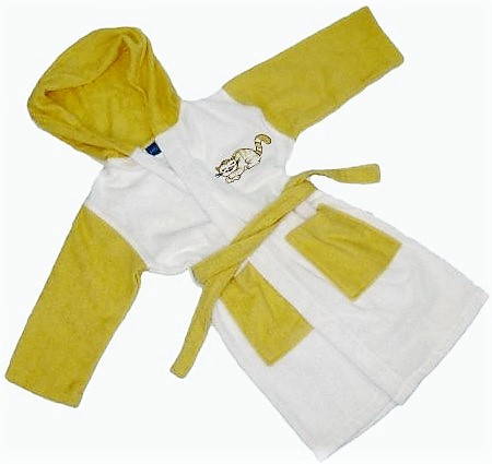 Dětský froté župan s výšivkou 4-6 let