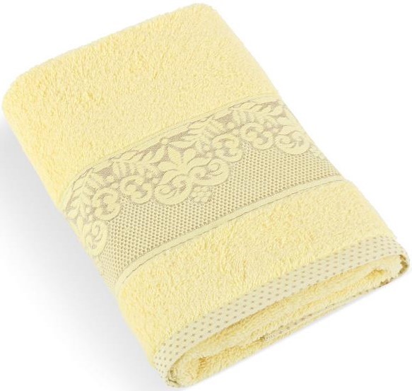 Froté ručník nebo osuška Orchidea světle žlutá