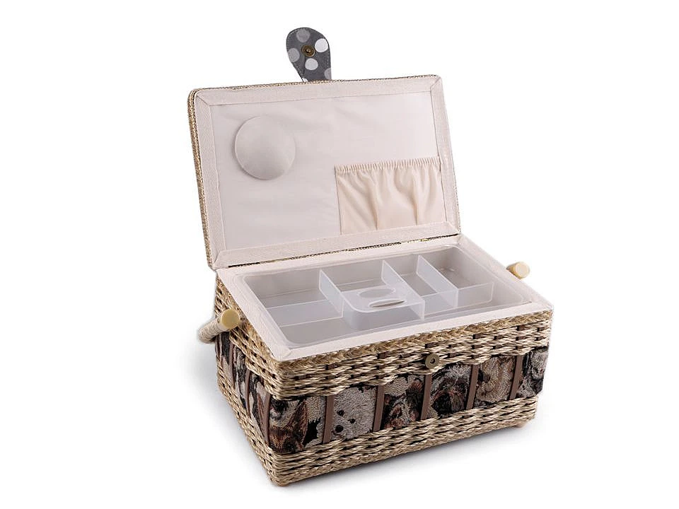 Kazeta / košík na šití čalouněný Kód: 710488