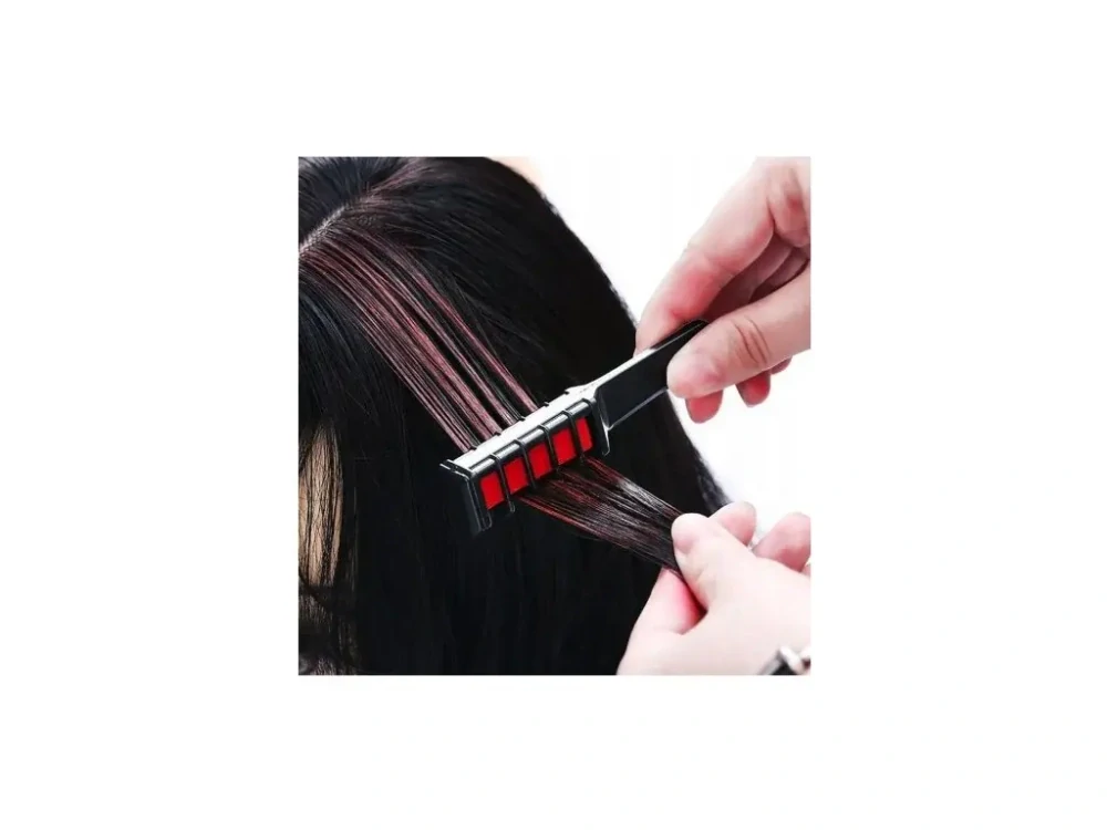 Barevné křídy na vlasy, 5 barev