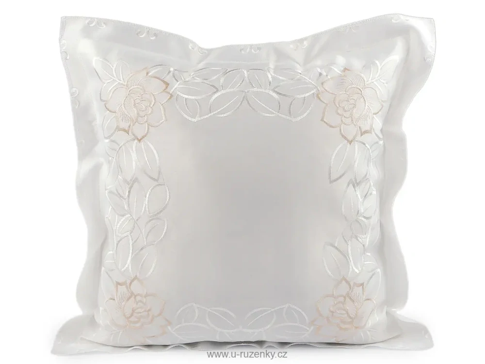 Povlak na polštář vyšívaný 45x45 cm 2 kusy
