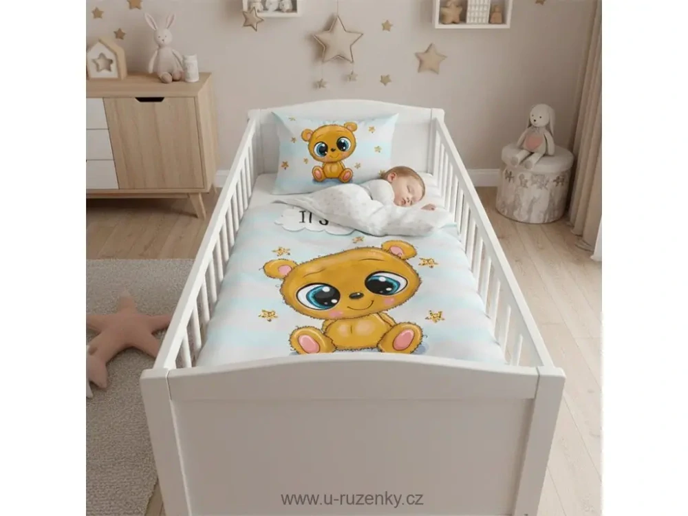  Povlečení do postýlky Medvídek Ríša