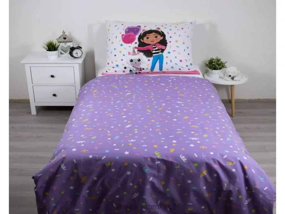 Povlečení Gabby´s Dollhouse Confetti