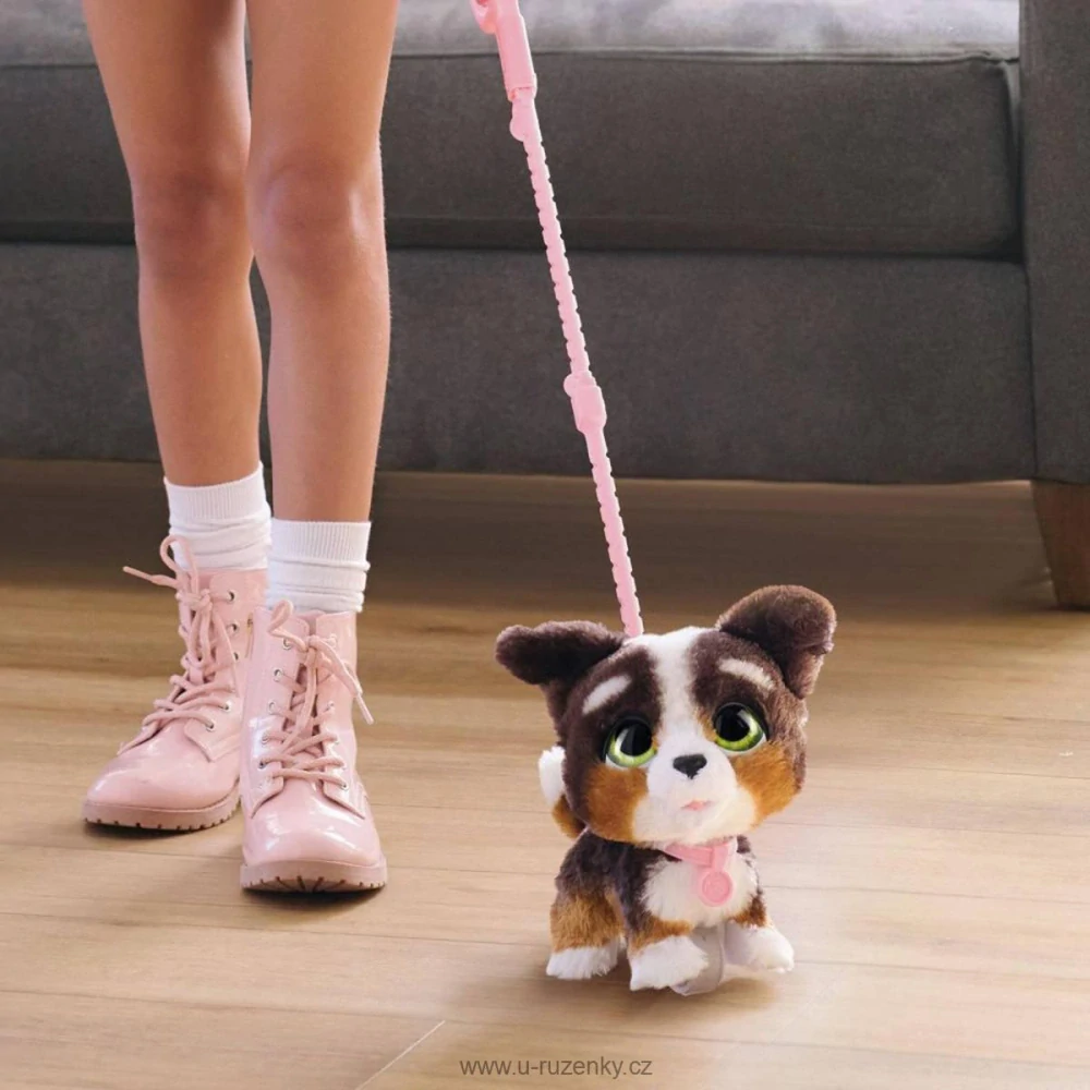 FurReal Wag-A-Lot Bernardýn pes interaktivní na vodítku na baterie