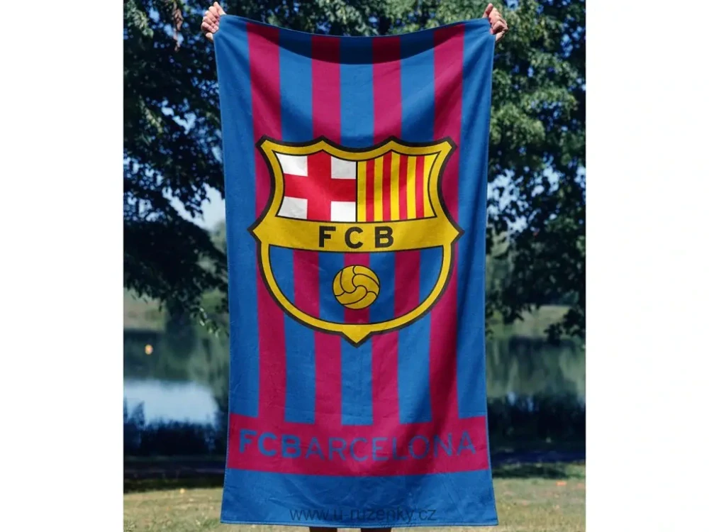 Fotbalová osuška FC Barcelona Vertical