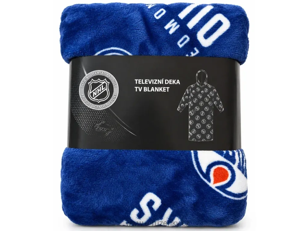 Mikinová deka NHL Edmonton Oilers velikost XL