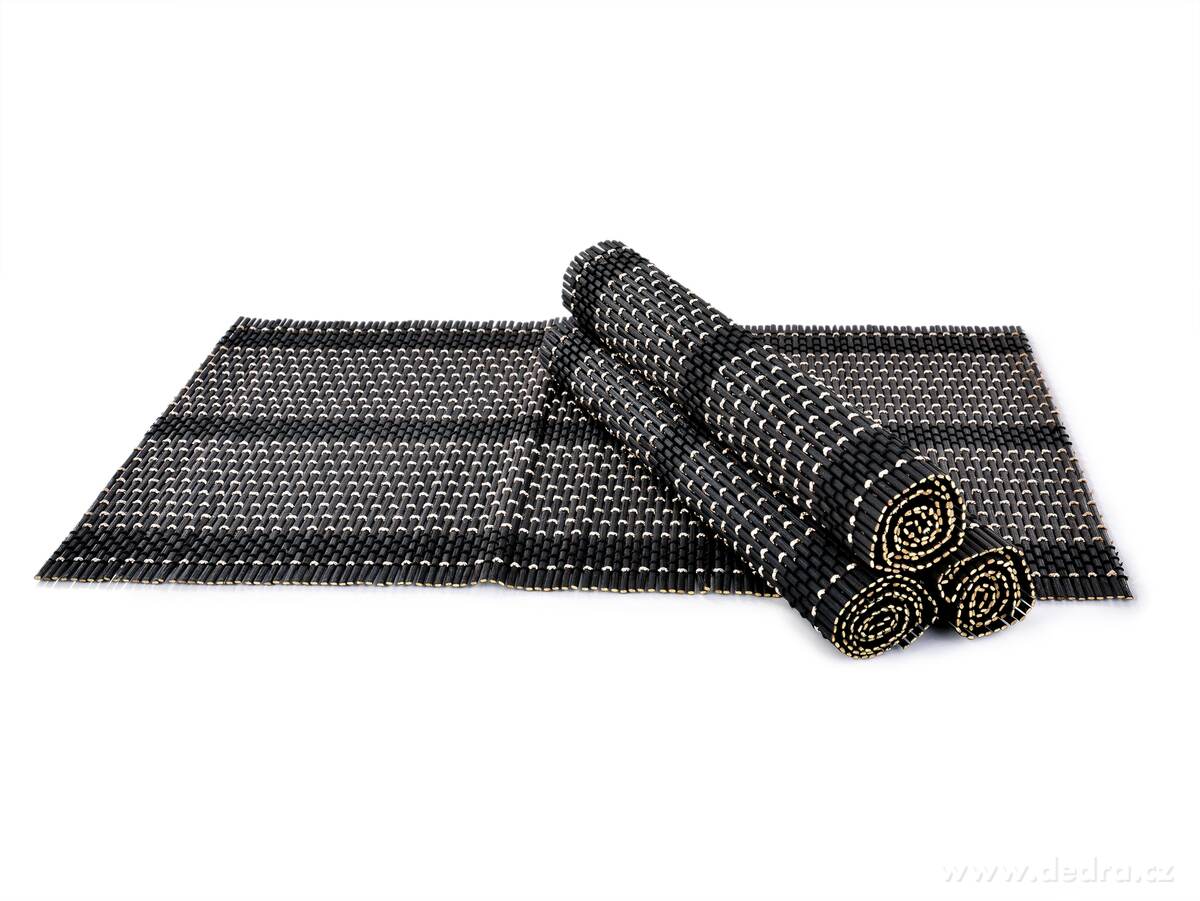 4 ks bambusové prostírání 44 x 30 cm