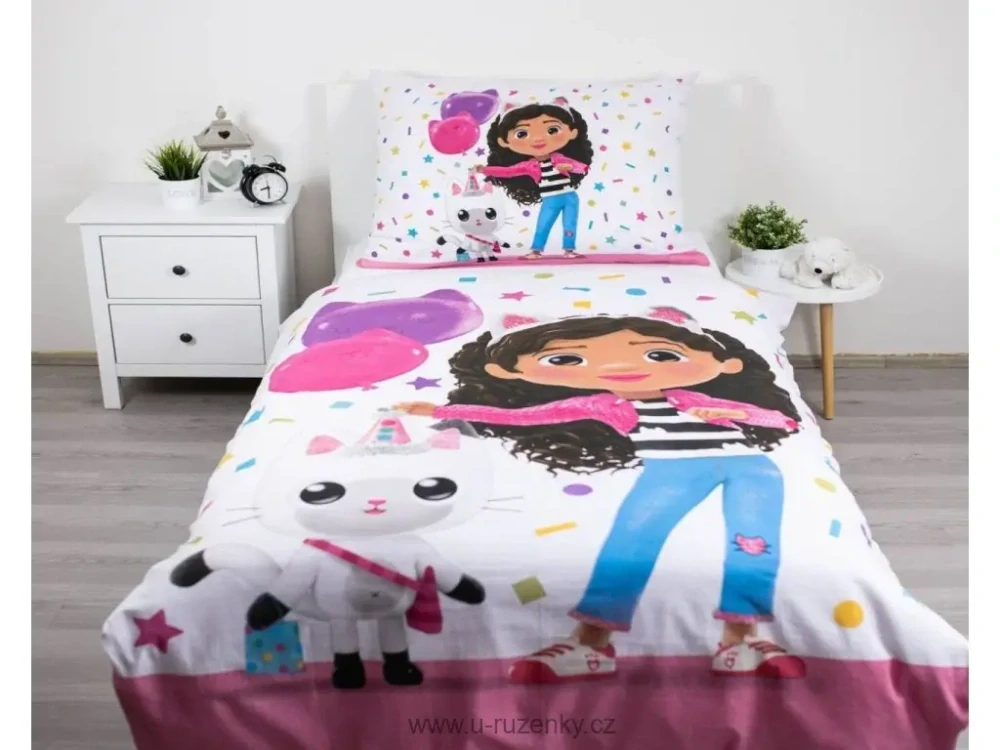 Povlečení Gabby´s Dollhouse Confetti