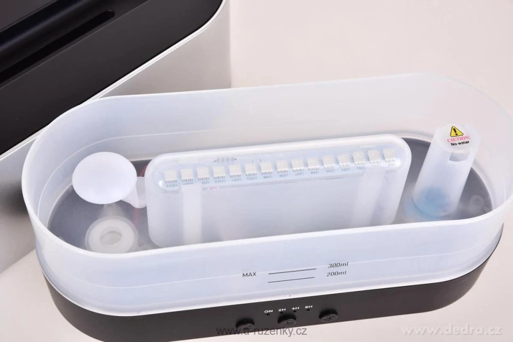 AROMIQA FLAME | sonický aroma difuzér | efekt plamene & měnící LED osvětlení | časovač 2–6 h