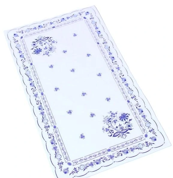 DÁRKOVÉ BALENÍ - BAVLNĚNÁ TIŠTĚNÁ UTĚRKA Z PODKRKONOŠÍ S CIBULOVÝM VZOREM - SADA 4 KS