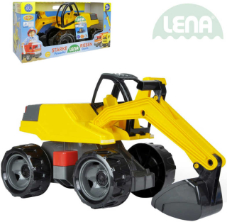 Auto Bagr Giga Trucks žluto-černý plast 80cm 