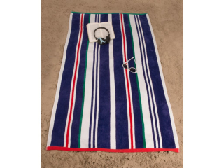 Plážová osuška Jet Set Stripes Modrá