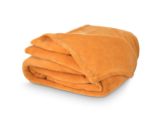 Deka mikroplyš 150x200 cm Hořčicová