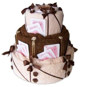   Textilní dort k narozeninám karty CANASTA