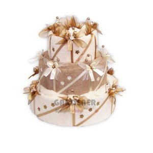 Dort k narozeninám hnědosmetanový