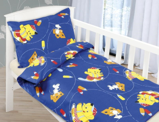 Dětské povlečení bavlna Agáta Tm. modré slůně