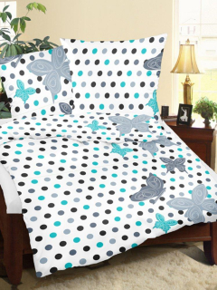 Povlečení krep - č.490 tyrkysové