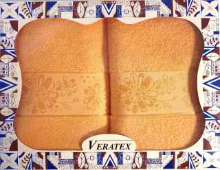 Luxusní dárková sada 2ks osušek (froté 450g) žloutková