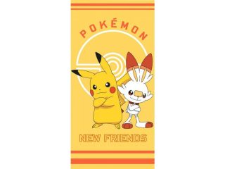   Dětská osuška Pokémon Pikachu a Scorbunny