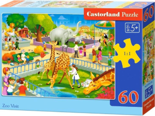 Puzzle Castorland 60 dílků - Návštěva ZOO
