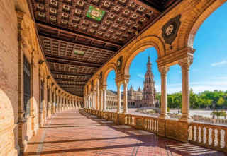 Puzzle Castorland 1000 dílků - Španělské náměstí Seville