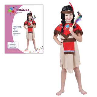 Šaty INDIÁNKA vel.M (120-130 cm) 