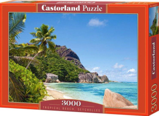 Puzzle Castorland 3000 dílků - Tropical Beach, Seychelles