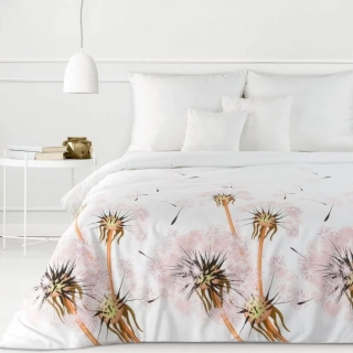 Saténové povlečení 140x200+70x90cm - Demi 1 pampeliška