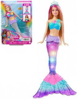 Panenka Barbie mořská panna blikající