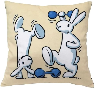  Polštář Bob a Bobek činky 30x30cm