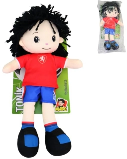  Panáček textilní Toník fotbalista hadrová panenka na baterie 
