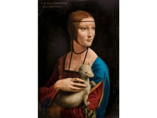 Puzzle Castorland Art Collection 1000 dílků - Dívka s hranostajem, Leonardo da Vinci