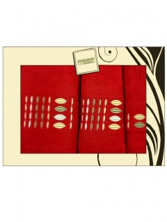 Dárkové balení ručníků a osušek Artiborda - červená 68