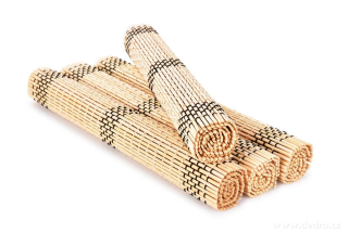 4 ks bambusové prostírání GoEco® 44 x 30 cm, přírodní