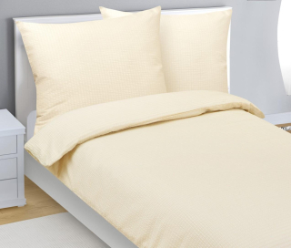 Povlečení krepové Béžová uni 140x220, 70x90 cm