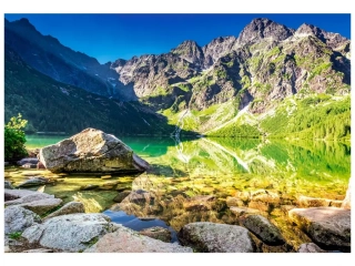 Puzzle Castorland 1500 dílků - Jezero Mořské oko při východu slunce, Tatry, Polsko